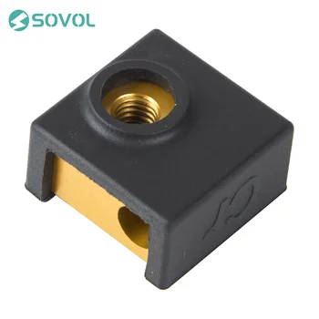 

Original Creality Upgrade Aluminium Heat Block with Silicone Cover MK7 MK8 MK9 Extruder 20*20*10MM For Creality Ender 3D Printer