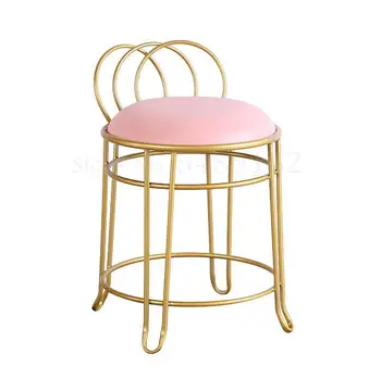 

Light luxury dressing table chair makeup stool home net red ins stool simple dressing stool European nail chair