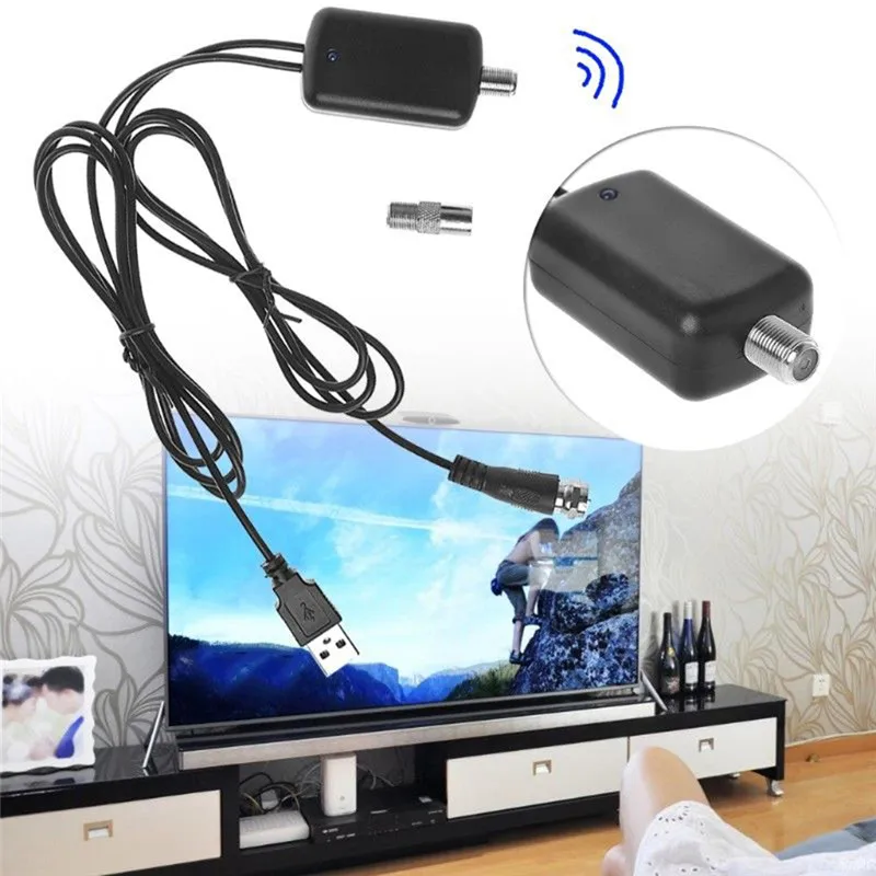 Antena Digital HDTV Signal Amplifier Booster for Cable TV Fox Antenna TV Fox Better Signal HD Channel 25db TV Booster Amplifier now tv stick