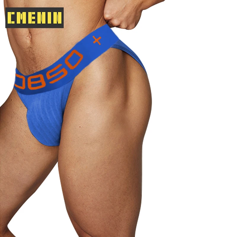 

Мужские трусы джоки с заниженной талией, синие хлопковые трусы бикини, брифы с заниженной талией, сексуальное нижнее белье для мужчин, гей-трусы BS3517,