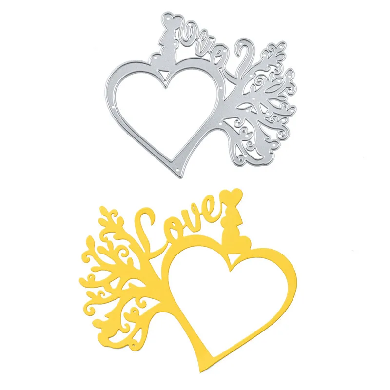 

Naifumodo Heart Love Dies Metal Cutting Dies New 2019 for Card Making Scrapbooking Dies Embossing Cuts Stencil Craft Tree Dies
