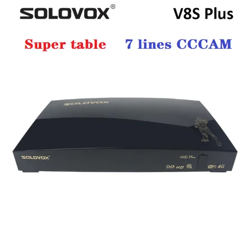 

SOLOVOX V8S PLUS Satellite TV Receiver 2USB Support Biss Key WEB TV Home Theater Support YOUTUBE YOUPORN DLAN 6 line 7line cccam
