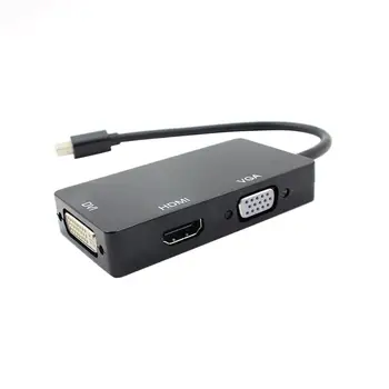 

New 3 in 1 Mini Display Port DP to HDMI VGA DVI Adapter Cable for MacBooks Pro Air