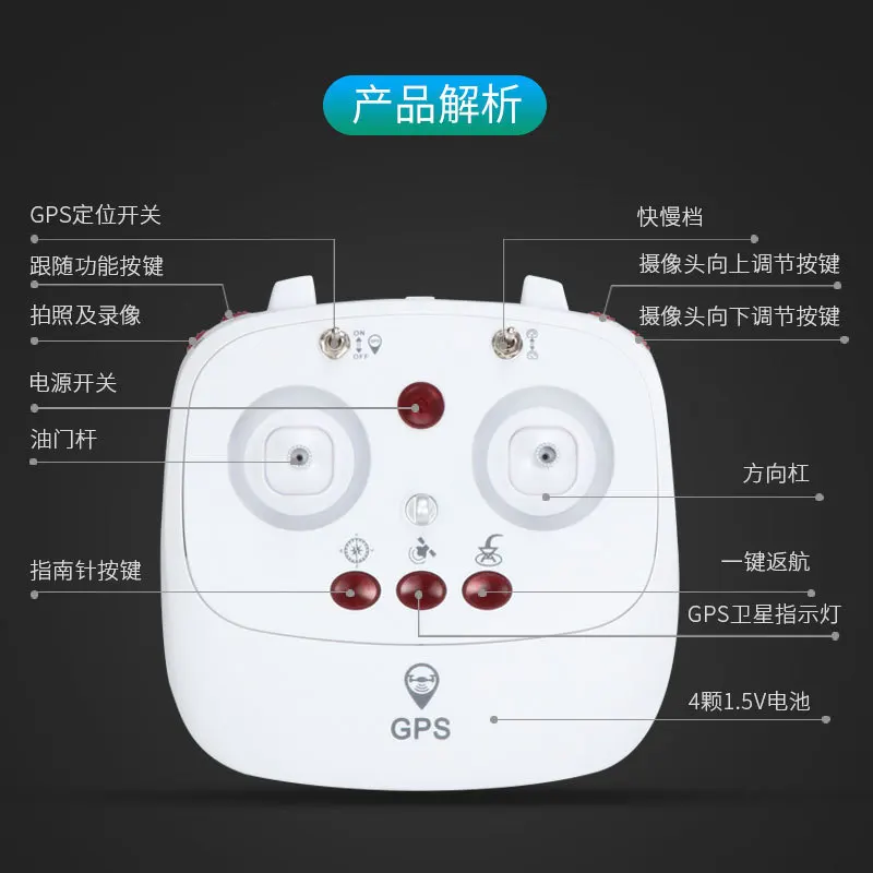 

Jjrch68g 1080P High-definition Drone for Aerial Photography GPS Positioning Automatic Return Aerial Photography According Follow