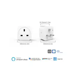 Умная розетка Mini Smart Plug Smart Switch Wifi Пульт дистанционного управления таймер Британский стандартные разъемы для Google Home Amazon Alexa