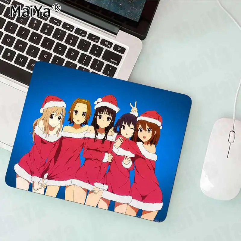 Maiya New K-On! Сексуальная девушка Япония Аниме прочный резиновый коврик для мыши резиновый ПК компьютерный игровой коврик для мыши - Цвет: Not Lock Edge20x25cm