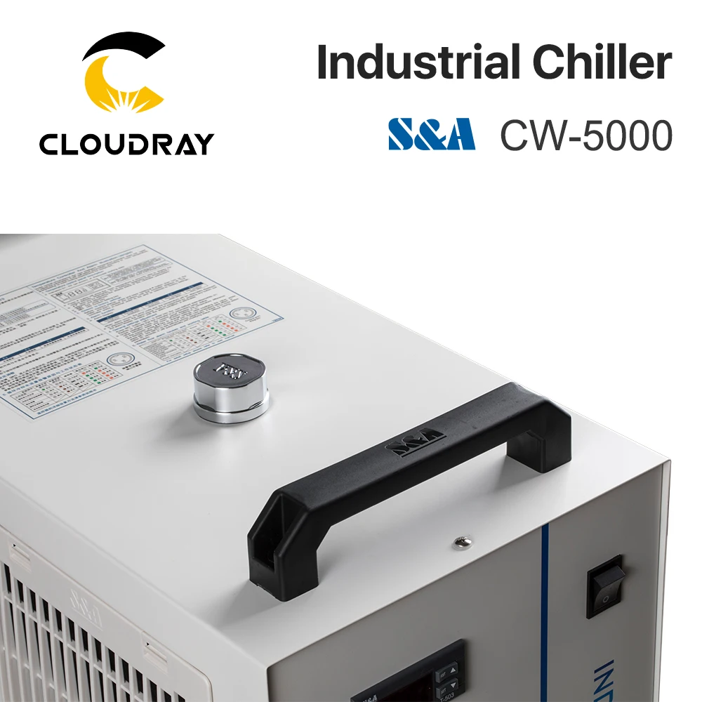 Промышленный Воздушный водяной охладитель Cloudray S & A CW5000 для CO2 лазерной