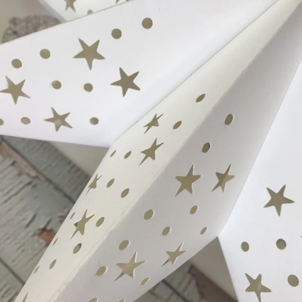 Выдалбливают Бумажный Фонарь звезда бумажные рождественские украшения складные Висячие бумажные фонарики в виде звезд фонарь для вечеринок Новогоднее украшение