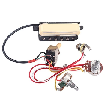 

1 Set Copper Dual Rail Single Coil Pickup Humbucker for Electric/Cigar Box Guitar Parts Diy