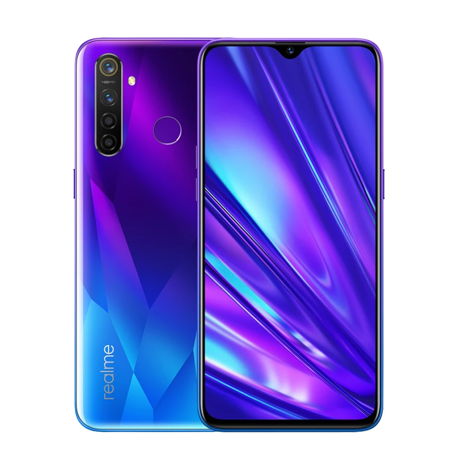 Мобильный телефон Realme Q, 6,3 дюймов, полный экран, 4 Гб ОЗУ, 64 Гб ПЗУ, Snapdragon 712 AIE, Android 9,0, МП, четыре камеры, смартфон