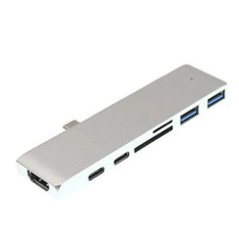 Многофункциональный кардридер 1 шт. USB-C концентратор двойной тип-c Алюминиевый адаптер 4K HDMI VGA аксессуар для MacBook Pro