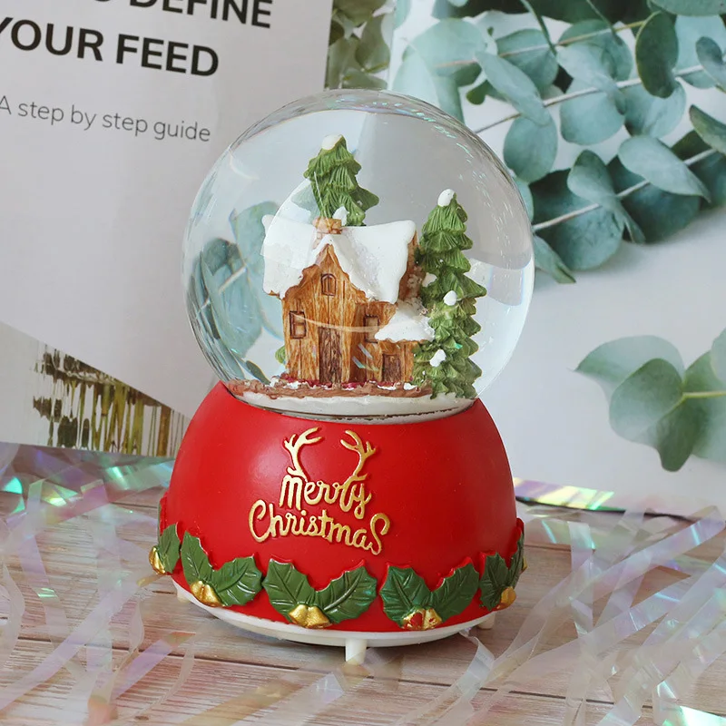Merry привлекательный украшения хрустальный шар музыкальная шкатулка из