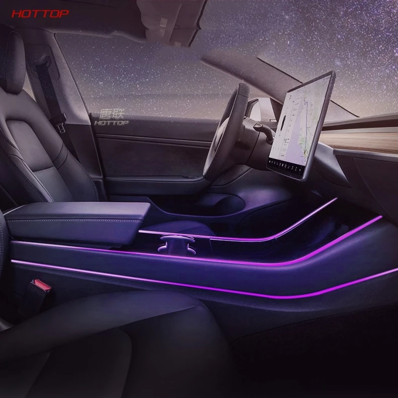  Modification Car Interior Atmosphere Seven Color LED Light Modification In the Control Accessories  - 4000221512562