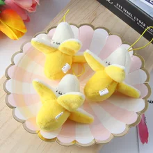 Peluche banane épluchée mignonne, jouets en peluche texte, poupées fruits créatives, cadeaux pour enfants, sac à dos, décoration porte clés pendentif