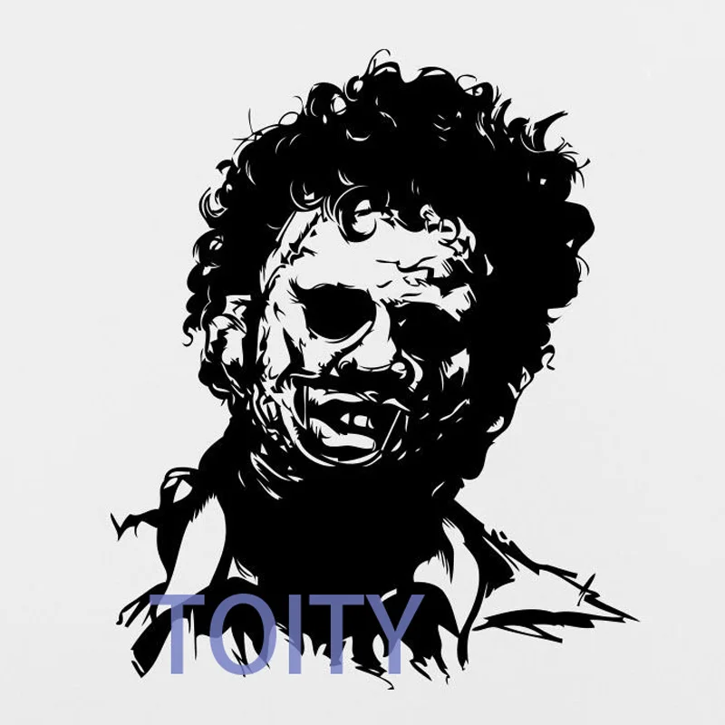 H71cm x W58cm Freddy Krueger стикер на стену Jason Voorhees виниловая наклейка Майкл Майерс Leatherface Hellraiser Pinhead фильм ужасов маньяки плакат - Цвет: H71cm x W58cm