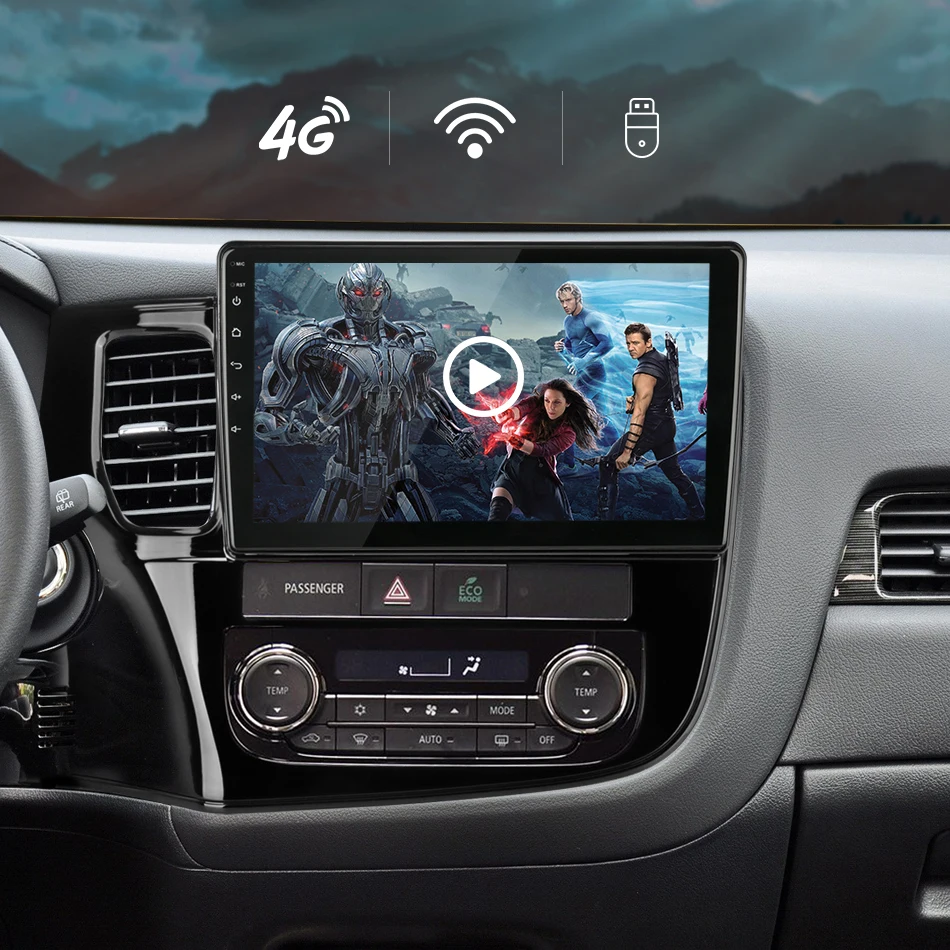 Excellent Vtopek Android car radio for Mitsubishi Outlander 3 2013 2014 2015 2016 2017 2018 Multimedia Video Player 4G Internet WIFI 12
