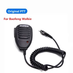 Baofeng – haut parleur Radio Portable PTT, micro, 2 broches, original, pour BAOFENG UV 5R BF 888S KG UV8D TYT H777 RT 5R walkie talkie 