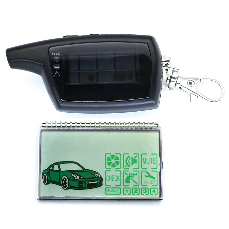 

for Pandora DXL3000 LCD Remote Controller Car Key Chain Two way Car Alarm System DXL 3000 LCD Display Tamarack FOB+Body case