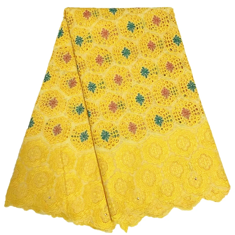 Заводская Распродажа Белая швейцарская вуаль кружева швейцарская хлопковая африканская сухая хлопковая кружевная ткань полые нигерийские кружева вуаль 5 ярдов