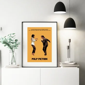 

Pulp Fiction movies Poster Canvas Art Print Wall Pictures for Living Room No Frame