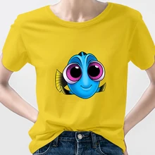

Envio Free Chile Disney Edgy Shirts Women's T-Shirts 2021 Oversized Finding Nemo Summer Top Casual Dory Fashion 90s Ropa Mujer