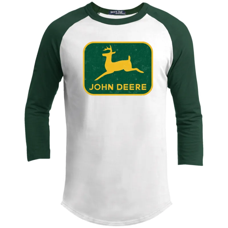 Desgastado retro, Logo, John, Deere, camiseta, Tractor|Camisetas| - AliExpress