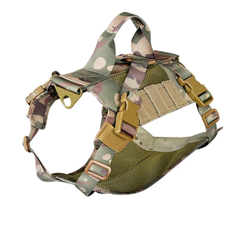 

Military Tactical Dog Harness Front Clip Law Enforcement MOLLE System Training Equipment Patrol Dog Vest