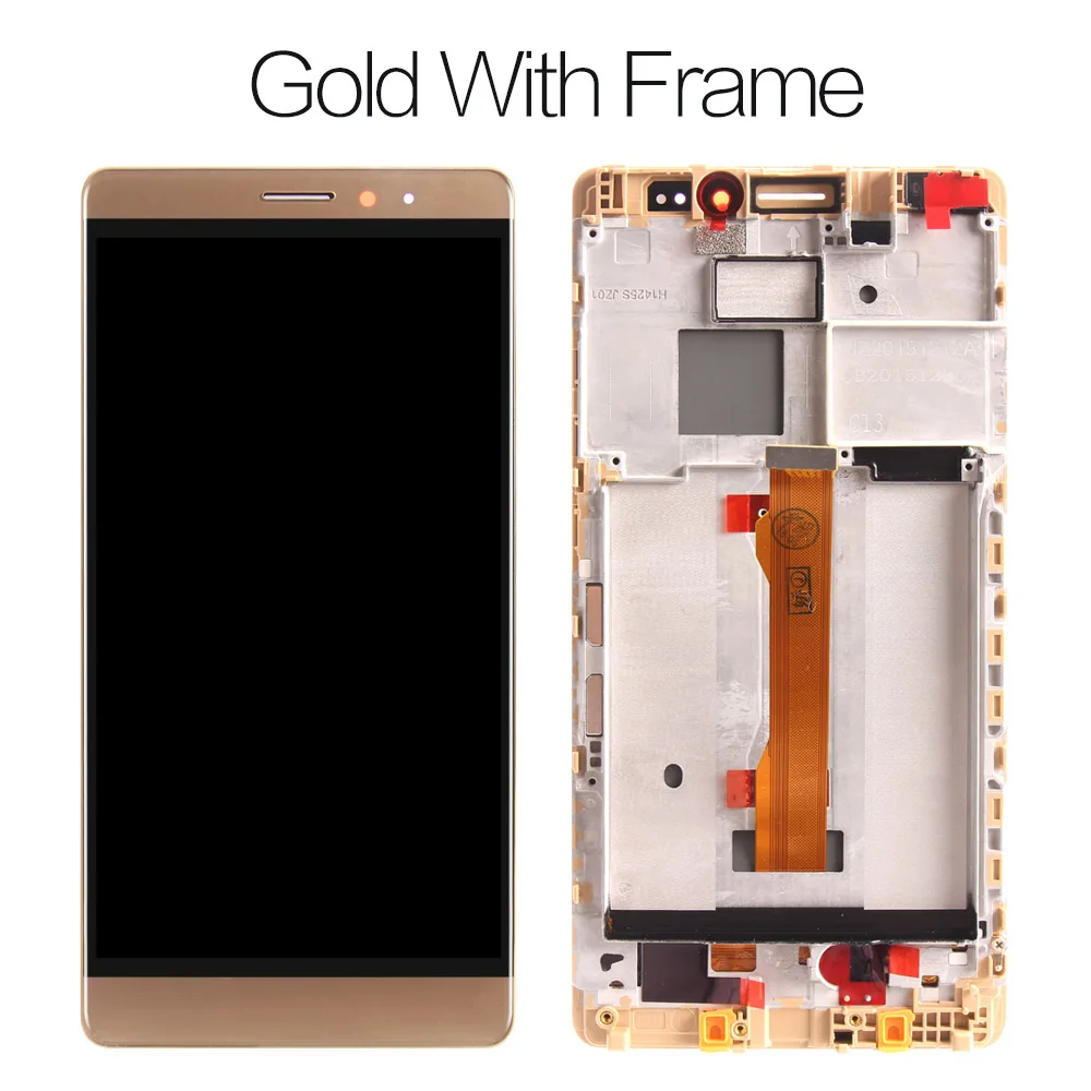 Golden with Frame 5," AMOLED для HUAWEI mate S ЖК-дисплей с кодирующий преобразователь сенсорного экрана в сборе запасные части CRR-L09 - Цвет: Golden with Frame