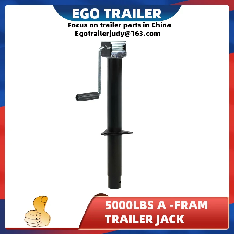 Ego 5000 Lbs 14 Inch Lift A Frame Side Wind Trailer Jack Jockey Wheel