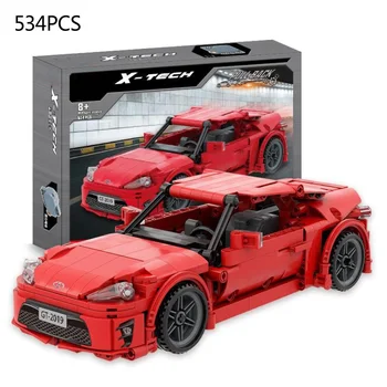 

technics japan sport car building block Future Toyota 86 Concept bricks model pull back vehicle toys collection for kids gifts