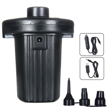 

Electric Air Pump Portable Air Pump with 3 Nozzles Quick Inflate Deflate for Air Bed Mattress Paddling Pool DC112
