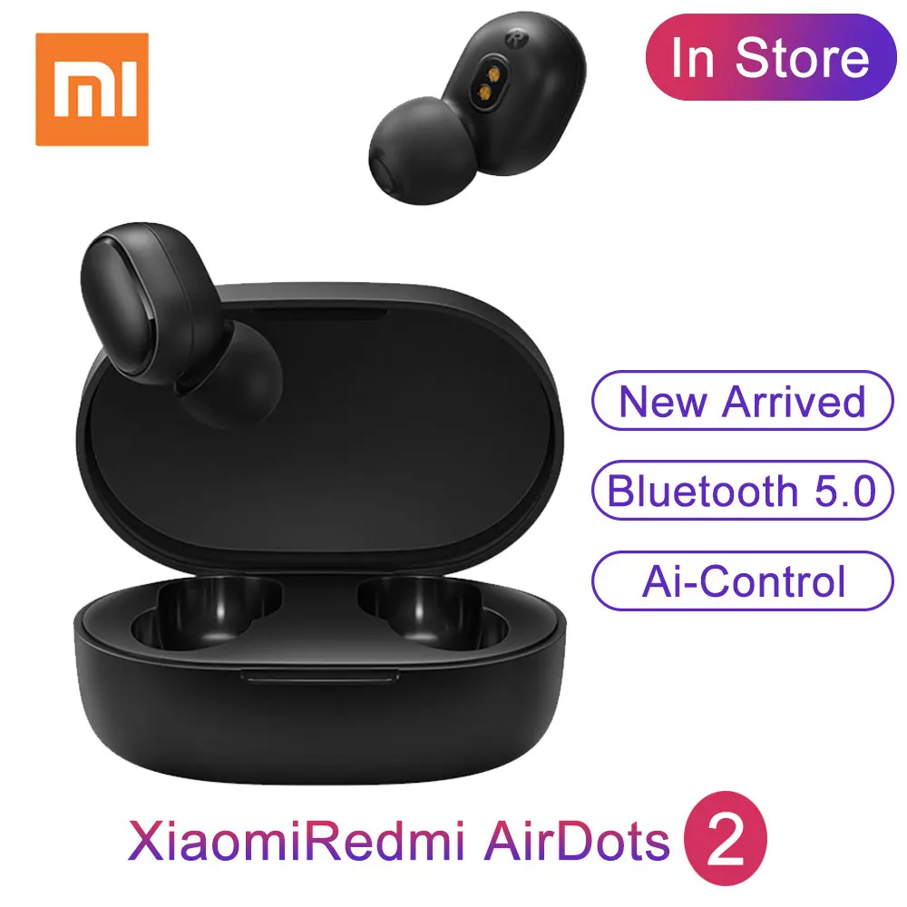 Беспроводные TWS наушники Xiaomi Redmi Airdots 2 Bluetooth 5 0 с микрофоном гарнитура управлением