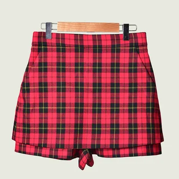 

19 Temperament England Style Grain Open Line Decoration Joker Lady Culottes 93246