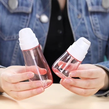 

100ml/50ml Empty Spray Bottle Travel Plastic Perfume Atomizer Pump Bottle for Trave Refillable Transparent Container