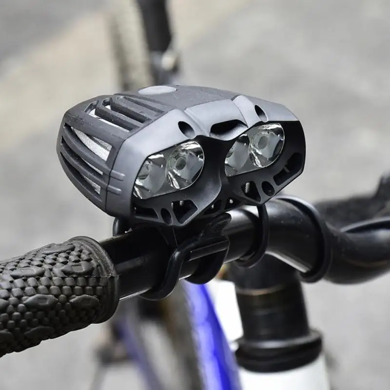 Waterproof USB Bike Light 600LM 4 X T6 LED Front Light Headlamp Headlight 4 Mode For Cycling No Battery Bicycle Lights