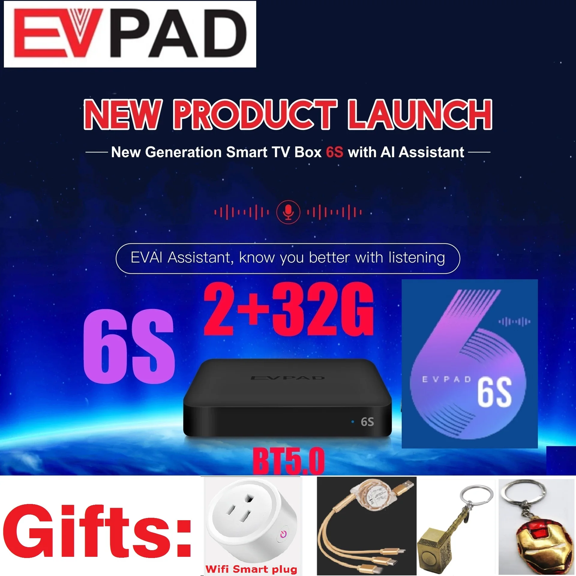[Оригинальный] 2021 EVBOX Plus evpad 3plus 3max 5p 5s 6p 6s 3s 3 max smart 6k tv box hot in SG MY HK TW CA US AU NZ Thai Ph |