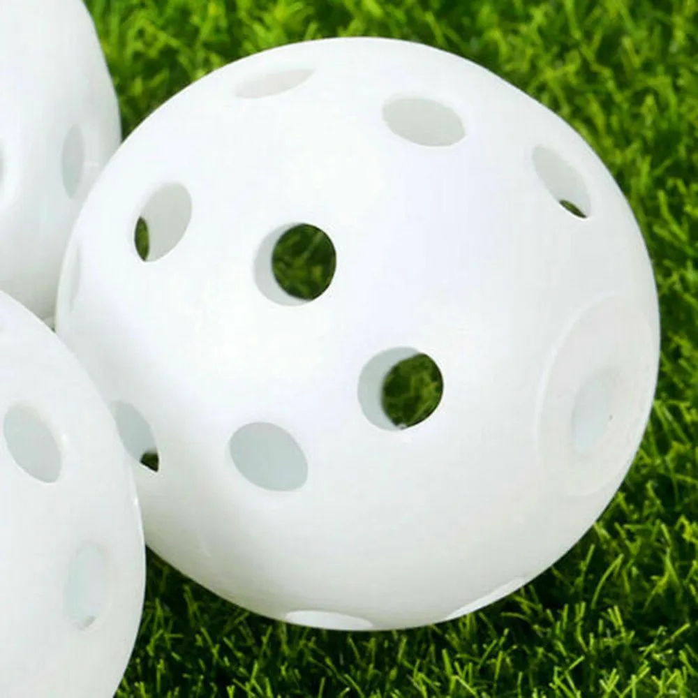 Plastic Hollow Golf Practice Ball Empty Hole Hole Ball Indoor Exercise Ball #4D03 (6)
