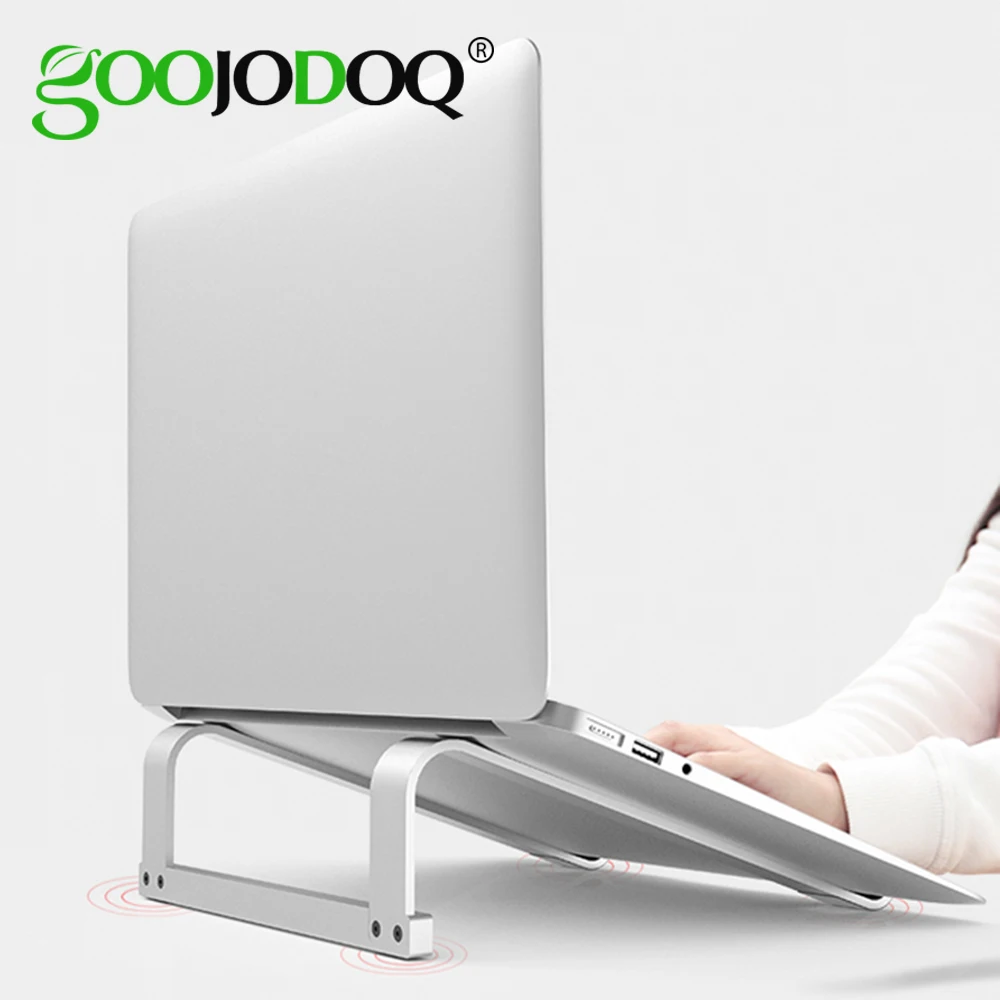 

GOOJODOQ 11-17 Inch Aluminum Alloy Laptop Stand Folding Notebook Stand Non-slip Computer Cooling Bracket For Macbook Air Pro
