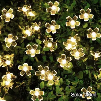 

20/40 Leds Solar Garden light LED String light Christmas fairy Light Waterproof Flower Garland Street Lawn Patio Decoration lamp