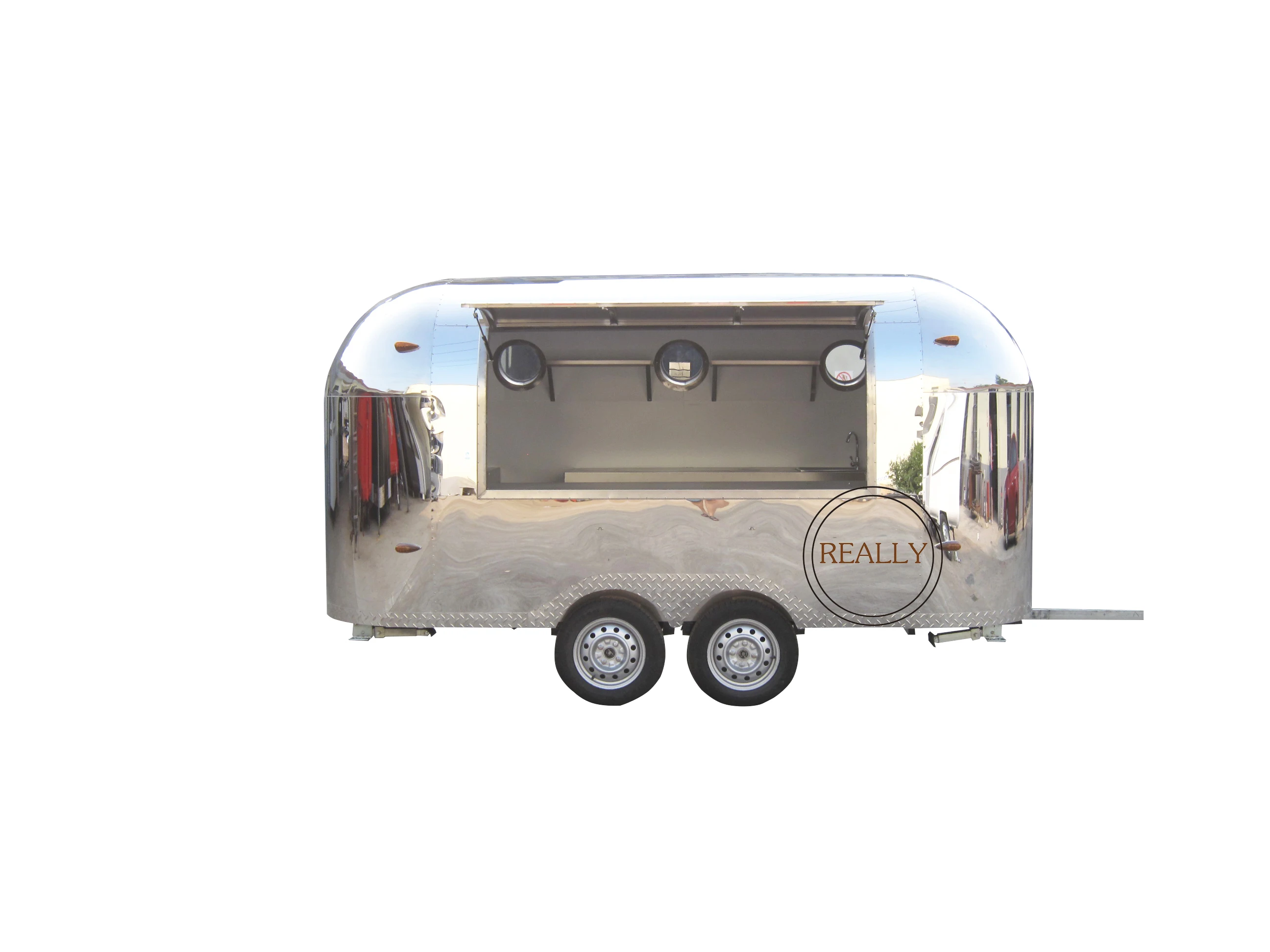Нержавеющая сталь Airstream пищевой грузовик питание Airstream ЕС стандартный пищевой прицеп