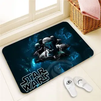 

Fashionable Custom star wars Doormat Home Decor 100% Polyester Pattern Door mat Floor Mat foot pad SQ00722-@H0685