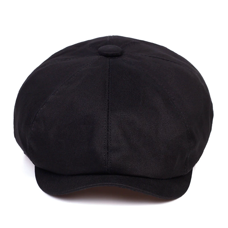 Beret Caps Cotton Spring Summer For Men Women Sun Hat Unisex Octagonal Vintage Outdoor sports
