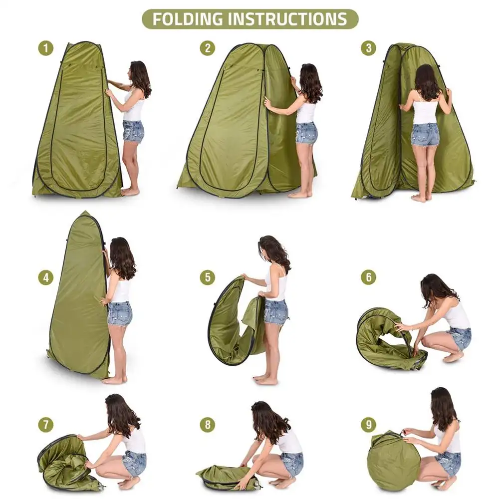 pop up tent folding instructions