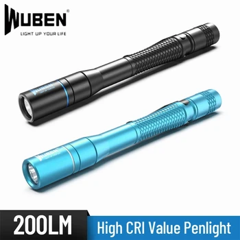 

WUBEN E19 LED Pen Light Medical Flashlight High CRI NICHIA IP68 Waterproof Penlight AAA Batteries Non-slip Mini Pen Torch
