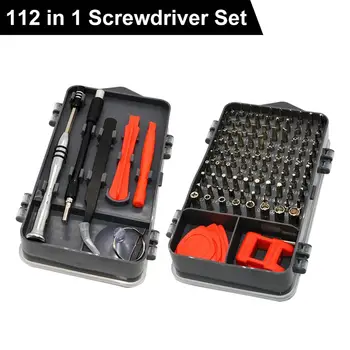 

Hot 112 in 1 Screwdriver Set Mobile Phone Maintenance Disassembly Hand Tool Hand Tool Set Screwdriver Set Mobile Phone Maint
