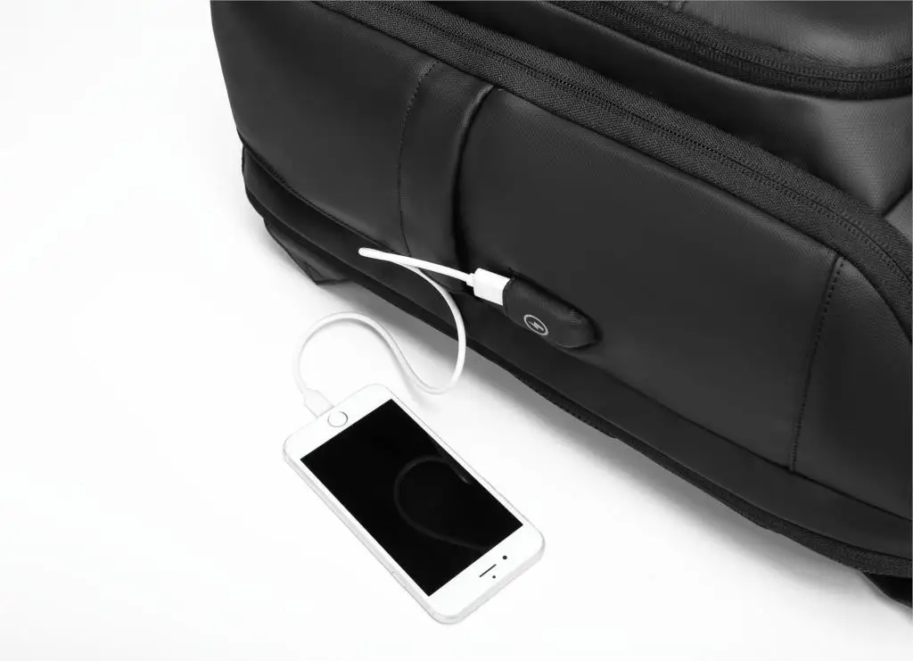 Мужской водонепроницаемый рюкзак с зарядкой от USB 15,6 дюймов для ноутбука, повседневная мужская школьная Спортивная дорожная сумка, рюкзак для мужчин