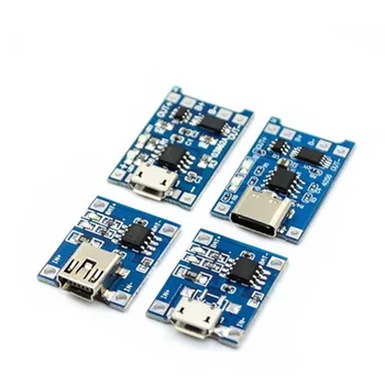 

type-c / Micro USB 5V 1A 18650 TP4056 Lithium Battery Charger Module Charging Board With Protection Dual Functions 1A Li-ion