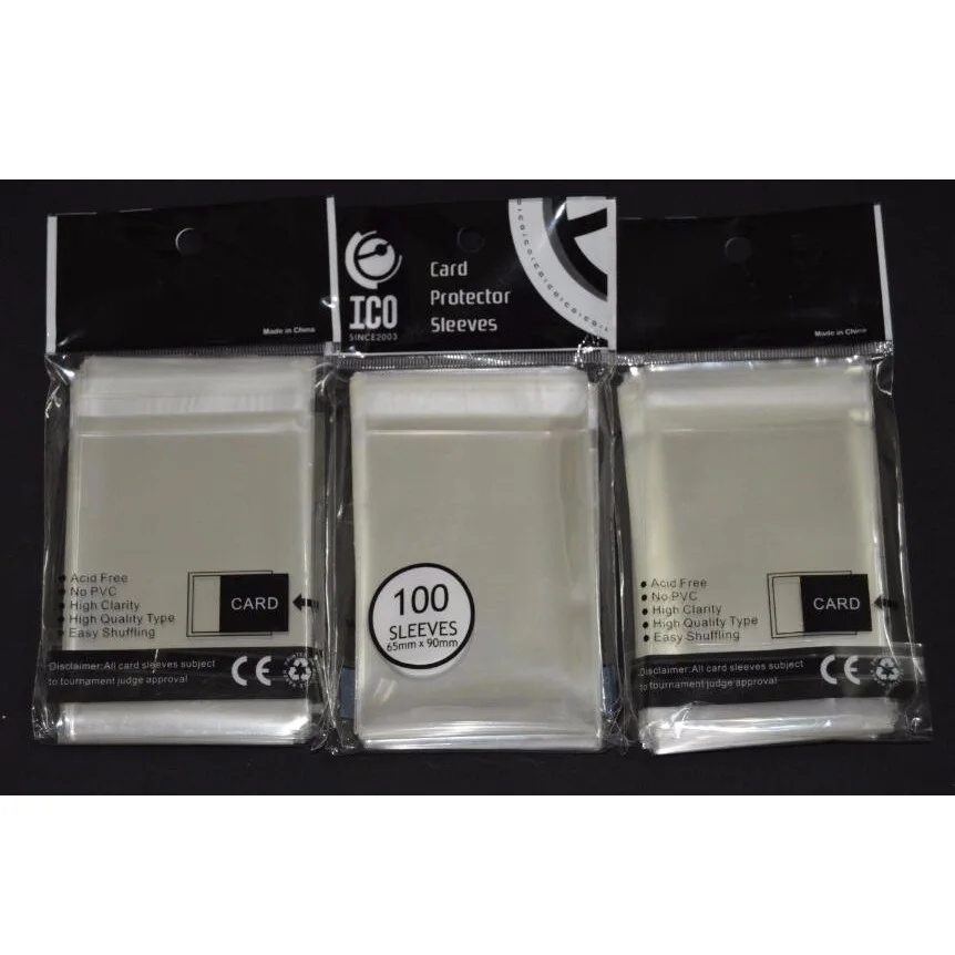 65x90mm 400 unidades/pacote selado cartão mangas protetor adesivo