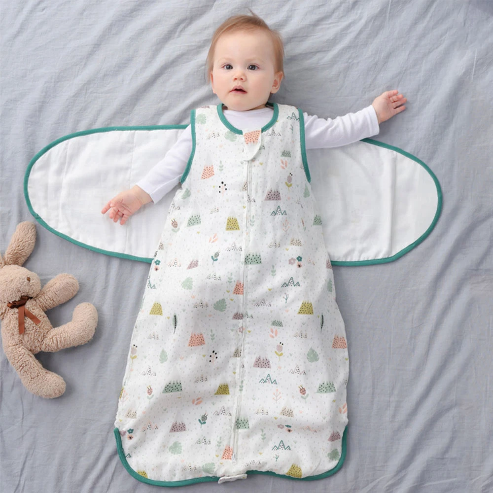 Baby Sleeping Bag Wearable Blanket Newborn Swaddle Wrap Sack Gauze Bamboo Cotton Spring 1tog Sleep Bag Changing Diaper 0 24m Sleeping Bags Aliexpress