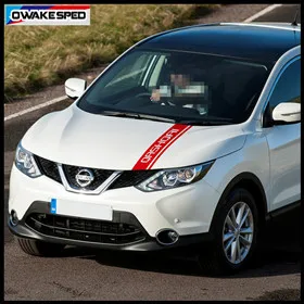 Car Bonnet Sport Stripes For Nissan Qashqai J11 J10 Auto Engine Cover Decor Sticker Racing Styling Vinyl Decals (4)_副本